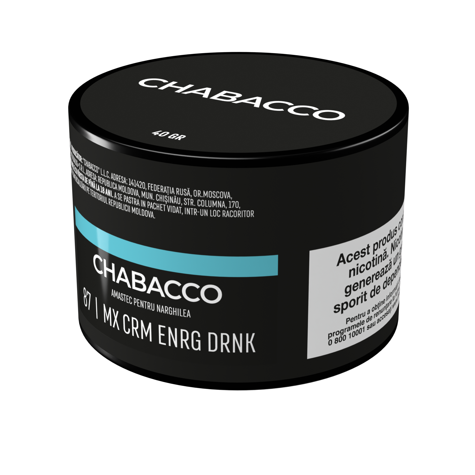 CHABACCO MIX CREAMY ENERGY DRINK  (Mx Crm Enrg Drnk) №87 40гр